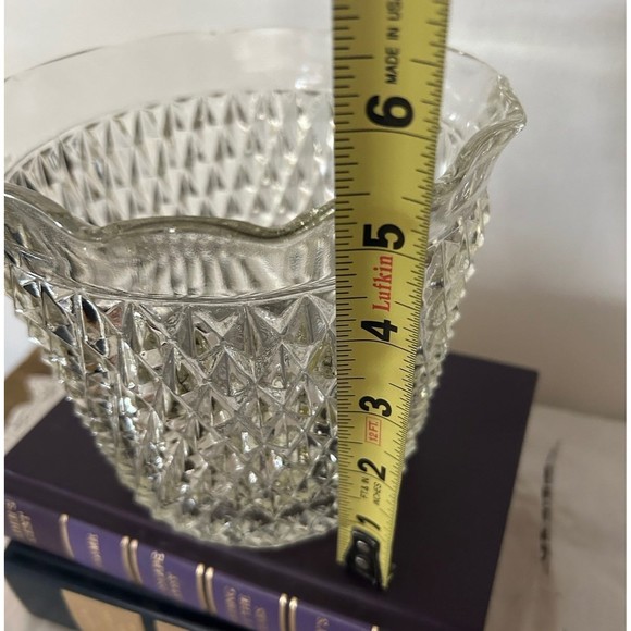 Vintage Indiana glass diamond point ice bucket wine chiller planter - Picture 6 of 8